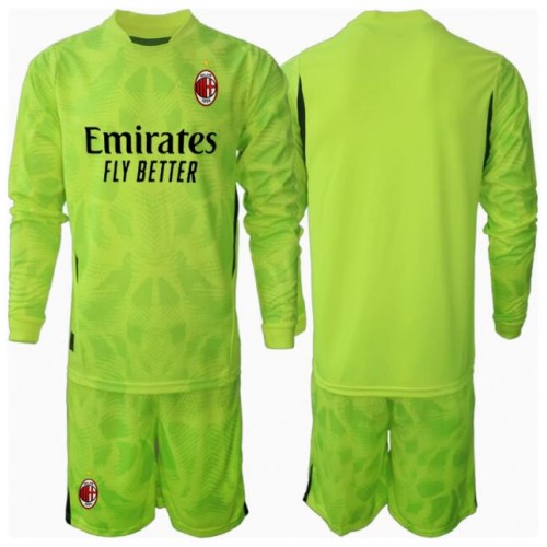 Fotballdrakt Barn AC Milan Keeper Tredjedraktsett 2024-25 Langermet (+ Korte bukser)